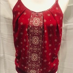 Maurices size small burgundy spaghetti strap tank top/camisole